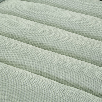 Modern Chaise Lounge Sofa 57.1" Sofa Bed Chenille Upholstered Lounge Sofa Chair with Adjustable Backrest and LED Light Strip for Living Room, Green