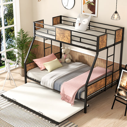 Twin Over Full Size Bunk Bed for Boys Girls Adults