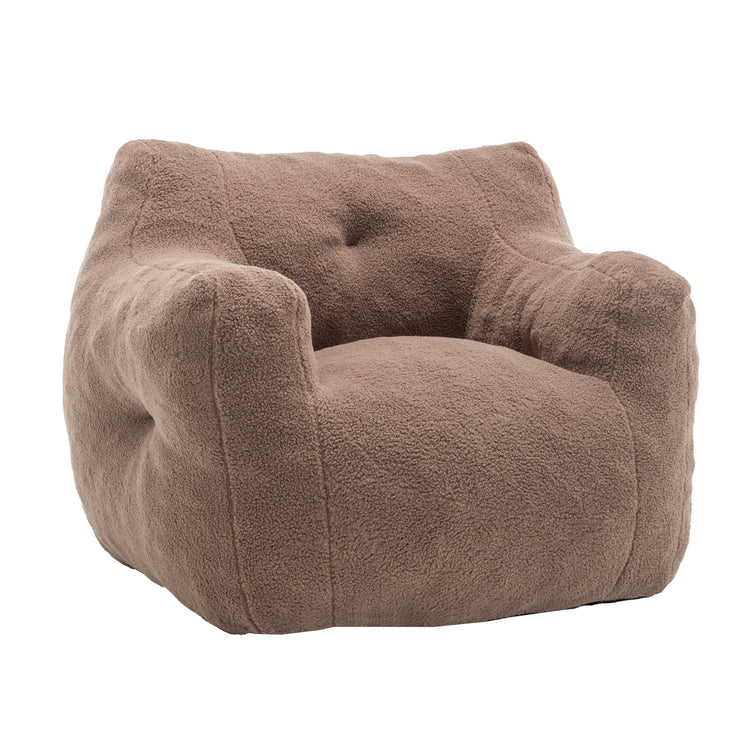 Bean Bag Chair, Bean Bag Sofa Chair with Armrests Stuffed High-Density Foam, Lazy Sofa Comfy Chairs BeanBag Chair for Adults in Living Room,Bedroom Reading