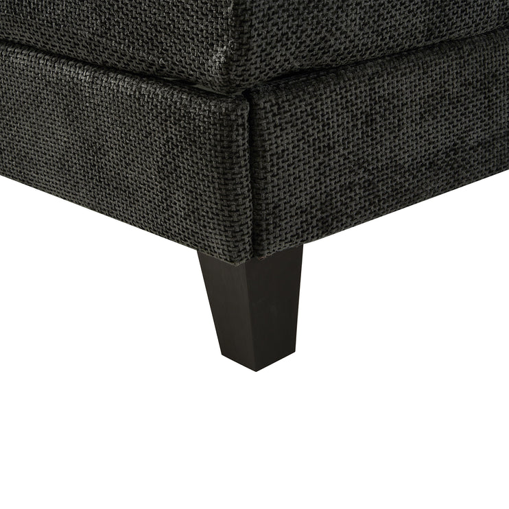 Modern Chaise Lounge Sofa 57.1" Sofa Bed Chenille Upholstered Lounge Sofa Chair with Adjustable Backrest and LED Light Strip for Living Room, Grey