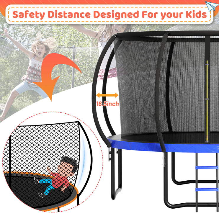 12ft /14ft Blue Trampoline