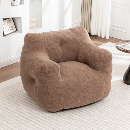 Bean Bag Chair, Bean Bag Sofa Chair with Armrests Stuffed High-Density Foam, Lazy Sofa Comfy Chairs BeanBag Chair for Adults in Living Room,Bedroom Reading
