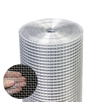 48" x 100' Hardware Cloth Galvanized Chicken Fencing Metal Wire Mesh Roll for Garden Pet Cage Rabbit Barrier, Silver