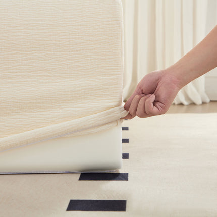 Single Chair Sofa Lounge Chair With Backrest Fully Compressed Sofa Suitable For Living Room, Bedroom, Polyester,ORANGE, WHITE