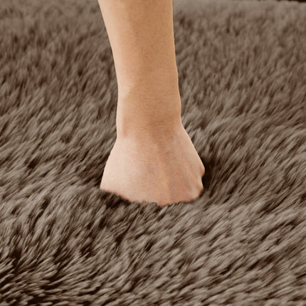 U-shaped Boneless Sofa,32D High Density Sponge Bottom,Anti-Slip Design,No Assembly Required,Ergonomic Design,Free Combination Full-compression Vacuum Packaging,For Living Rooms,Studies, Chocolate