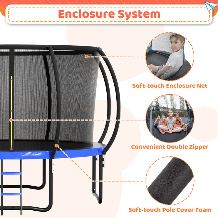 12ft /14ft Blue Trampoline