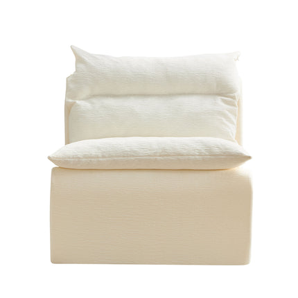 Single Chair Sofa Lounge Chair With Backrest Fully Compressed Sofa Suitable For Living Room, Bedroom, Polyester,ORANGE, WHITE