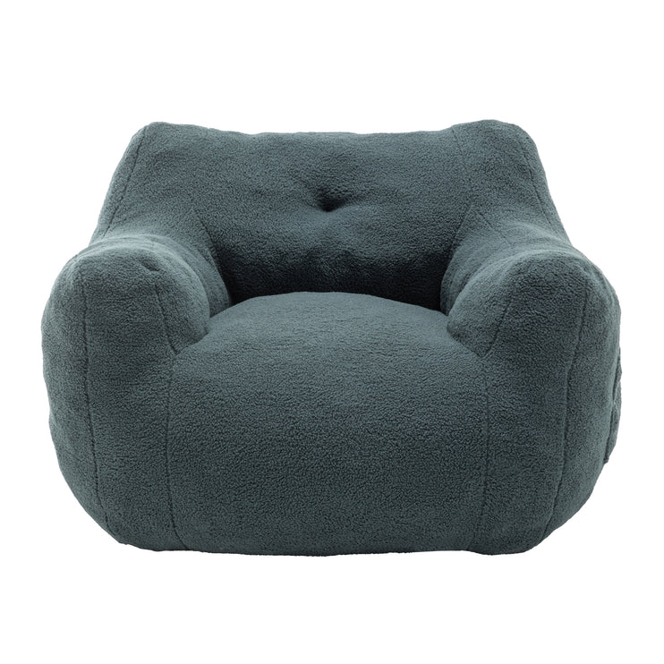 Bean Bag Chair, Bean Bag Sofa Chair with Armrests Stuffed High-Density Foam, Lazy Sofa Comfy Chairs BeanBag Chair for Adults in Living Room,Bedroom Reading