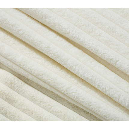 Oversized Two-Piece Couches, L Shaped Sofa, Corduroy, Left Chaise Daybed,with Armrests,Eight Throw Pillows,Corner Sofa,Easy To Assemble, Beige