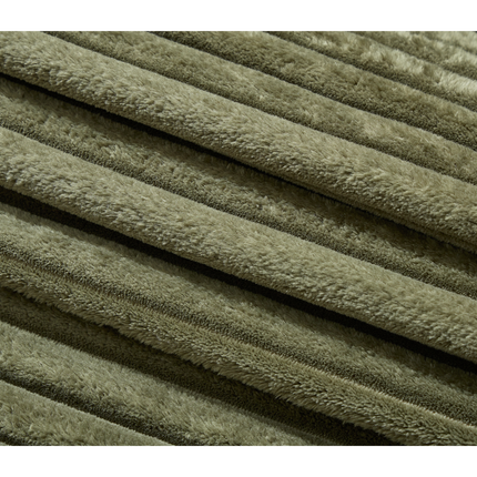 Oversized Two-Piece Couches, L Shaped Sofa, Corduroy, Left Chaise Daybed,with Armrests,Eight Throw Pillows,Corner Sofa,Easy To Assemble, Green