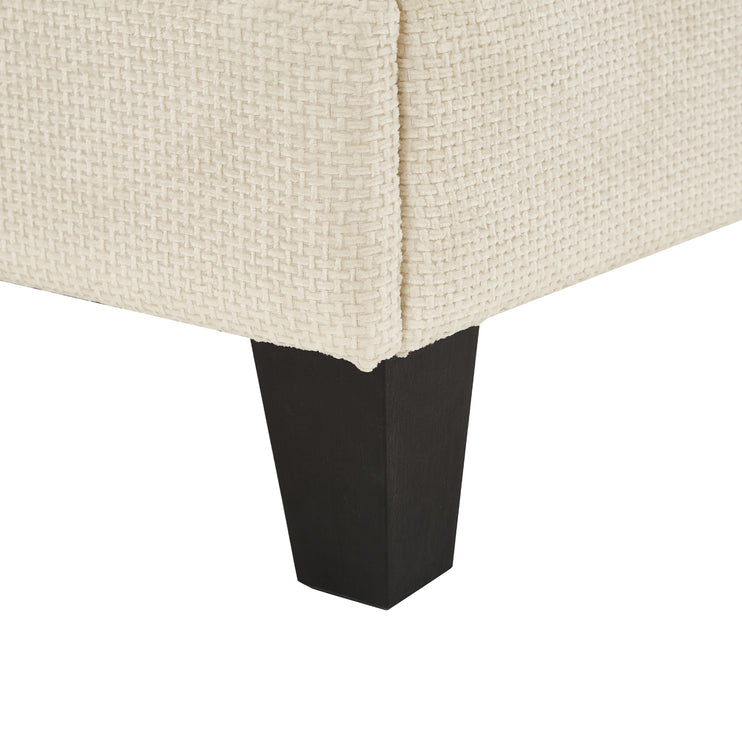 Modern Chaise Lounge Sofa 57.1" Sofa Bed Chenille Upholstered Lounge Sofa Chair with Adjustable Backrest and LED Light Strip for Living Room, Beige