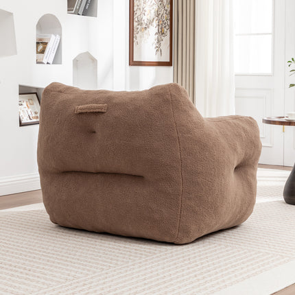 Bean Bag Chair, Bean Bag Sofa Chair with Armrests Stuffed High-Density Foam, Lazy Sofa Comfy Chairs BeanBag Chair for Adults in Living Room,Bedroom Reading