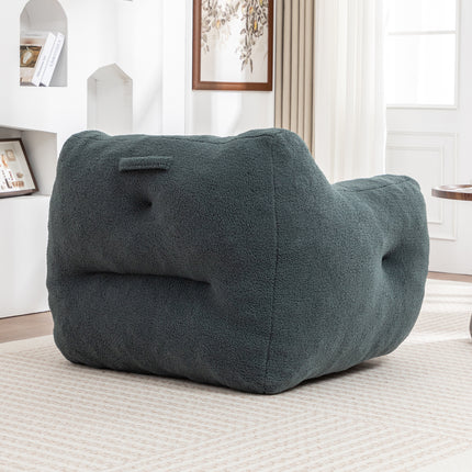 Bean Bag Chair, Bean Bag Sofa Chair with Armrests Stuffed High-Density Foam, Lazy Sofa Comfy Chairs BeanBag Chair for Adults in Living Room,Bedroom Reading