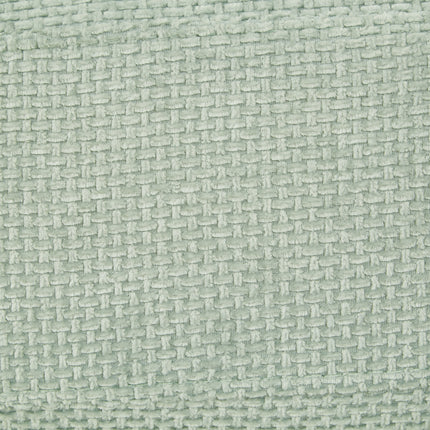 Modern Chaise Lounge Sofa 57.1" Sofa Bed Chenille Upholstered Lounge Sofa Chair with Adjustable Backrest and LED Light Strip for Living Room, Green