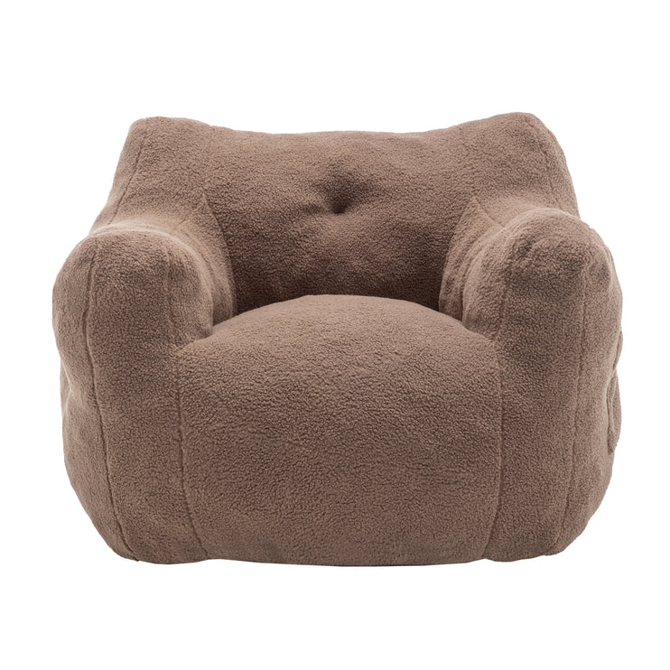 Bean Bag Chair, Bean Bag Sofa Chair with Armrests Stuffed High-Density Foam, Lazy Sofa Comfy Chairs BeanBag Chair for Adults in Living Room,Bedroom Reading
