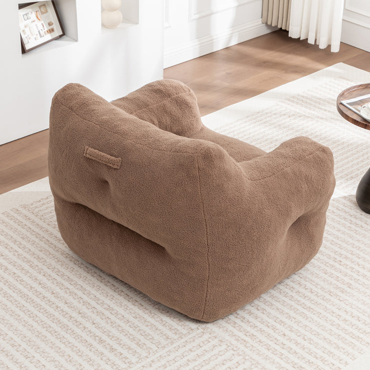 Bean Bag Chair, Bean Bag Sofa Chair with Armrests Stuffed High-Density Foam, Lazy Sofa Comfy Chairs BeanBag Chair for Adults in Living Room,Bedroom Reading