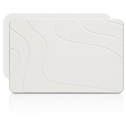 Stone Bath Mat, Diatomaceous Earth Stone Shower Mat for Bathroom, Absorbent Bath Mats, Barhroom Floor Mat, Quick Drying, Easy to Clean, 23.6 x 15.4