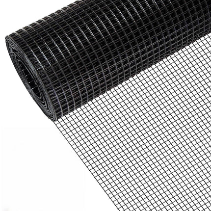 36" x 50' / 36" x 100' 1/4inch PVC Hardware Cloth Vinyl Coated Chicken Wire Fence Galvanized Welded Mesh Roll for Home Garden Rabbit Cage, Black