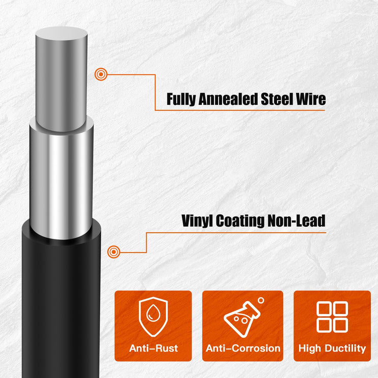 24" x 50' / 24" x 100' 1/4inch  PVC Hardware Cloth Vinyl Coated Chicken Wire Fence Galvanized Welded Mesh Roll for Home Garden Rabbit Cage, Black-PVC