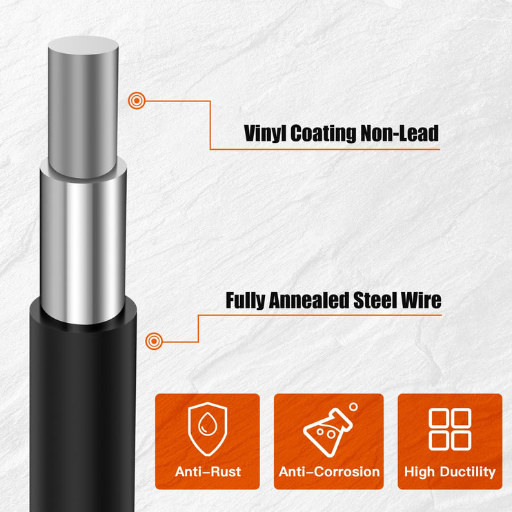 36" x 50' / 36" x 100' 1/4inch PVC Hardware Cloth Vinyl Coated Chicken Wire Fence Galvanized Welded Mesh Roll for Home Garden Rabbit Cage, Black