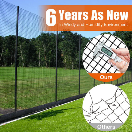 36" x 50' / 36" x 100' 1/4inch PVC Hardware Cloth Vinyl Coated Chicken Wire Fence Galvanized Welded Mesh Roll for Home Garden Rabbit Cage, Black