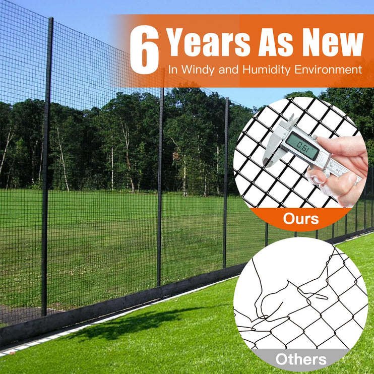 36" x 50' / 36" x 100' 1/4inch PVC Hardware Cloth Vinyl Coated Chicken Wire Fence Galvanized Welded Mesh Roll for Home Garden Rabbit Cage, Black