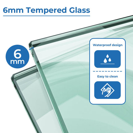 56-60" W Tub Shower Door, Bathtub Sliding Doors, Double Sliding Shower Door w/ 1/4" (6mm) SGCC Shatterproof Tempered Glass, Aluminium Alloy & Stainless Steel, Black