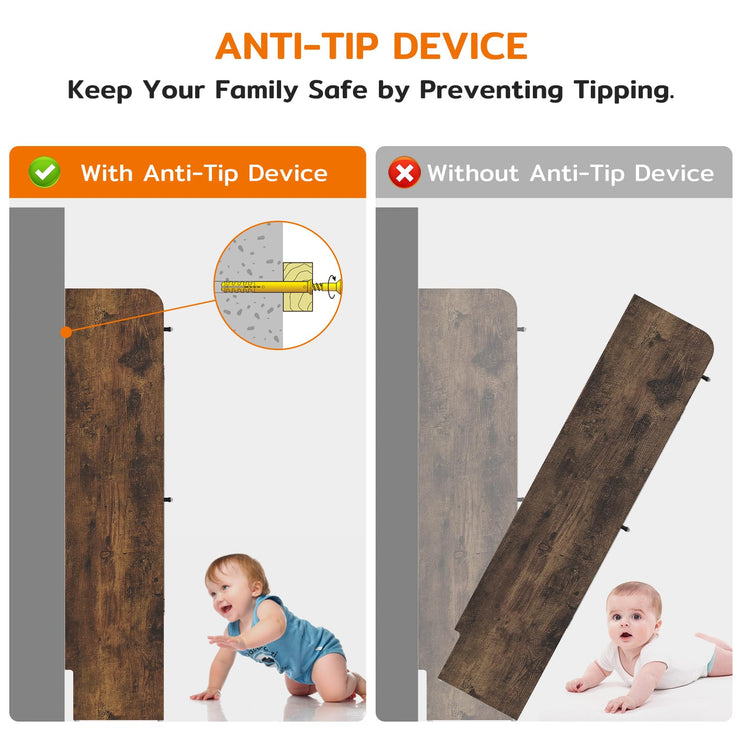 40.51" Shoe Storage Cabinet with 2 Flip Drawers & Side Cabinet, Flip Drawer Shoe Cabinet with Mirror and Adjustable Shelves, Wooden Shoe Organizer Cabinet for Entryway, Livingroom, Brown